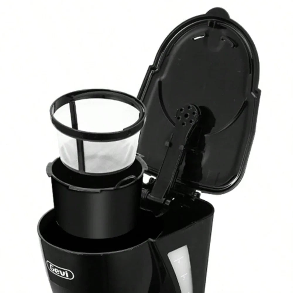 Gevi Compact Coffee Maker With Reusable Filter And Warming Plate