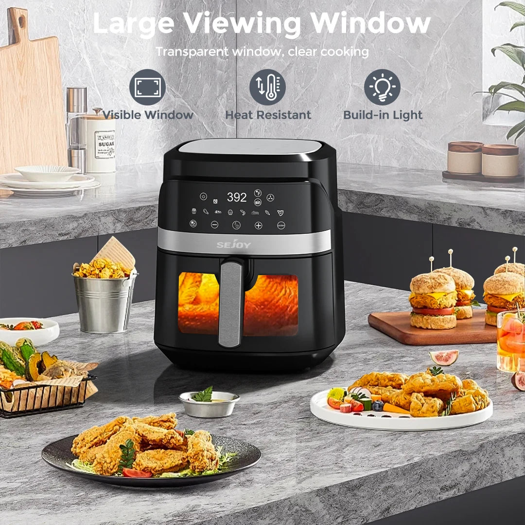 SEJOY 8-In-1 Air Fryer Oven Dehydrator With Keep Warm