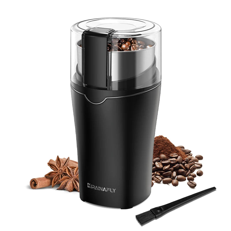 KIRAINAFLY Professional Coffee Grinder With Stainless Steel Cup