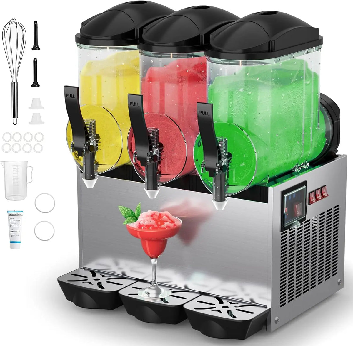 Mojgar Commercial Margarita And Slushy Machine With Self Cleaning Mode
