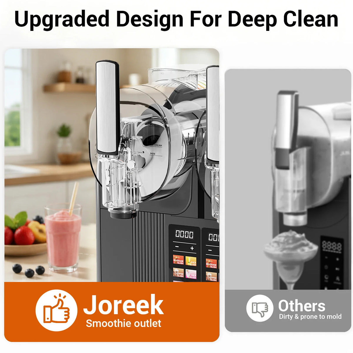 Frozen Drink Slushie Machine With Preset Modes And LED Display