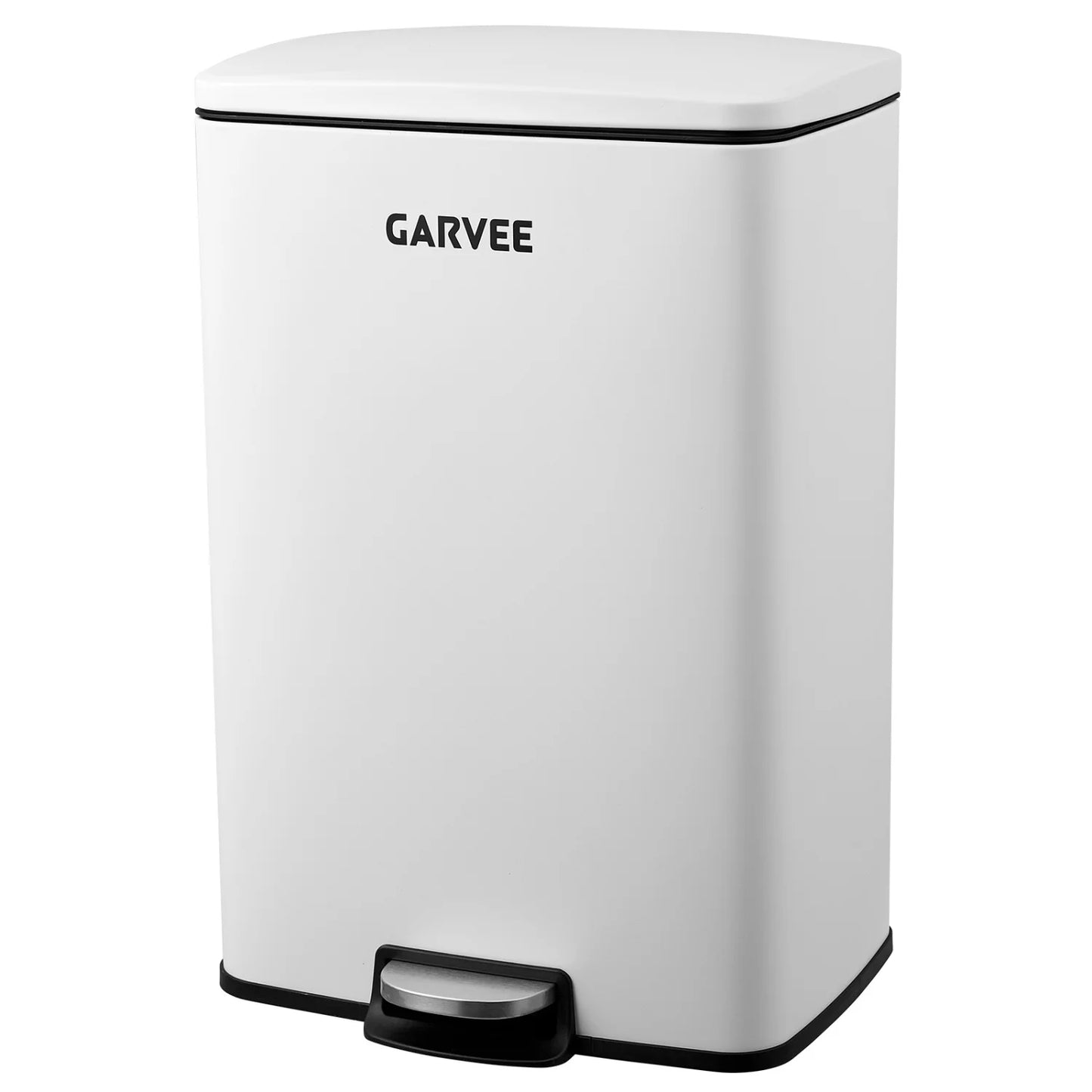 HiMISS Step On Kitchen Trash Can Stainless Steel With Soft Close Lid