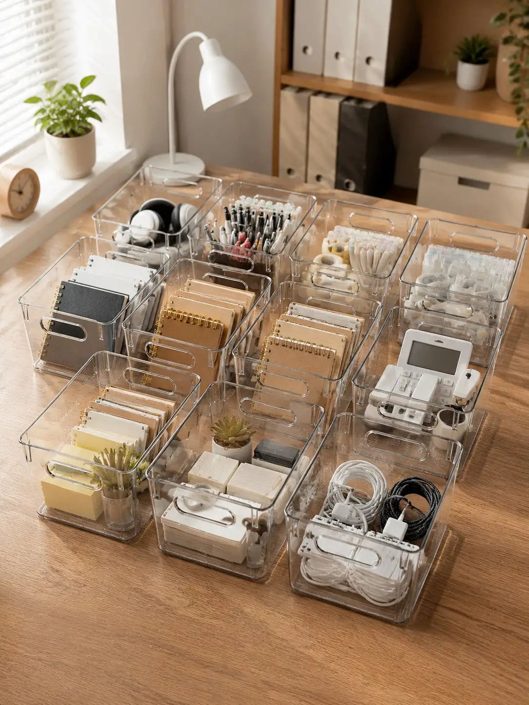 Clear Plastic Storage Bins With Handles For Pantry Organization