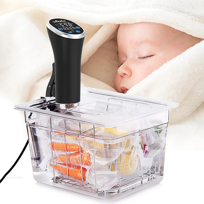 Wancle 1100W Sous Vide Cooker LCD Immersion Circulator IPX7 Waterproof