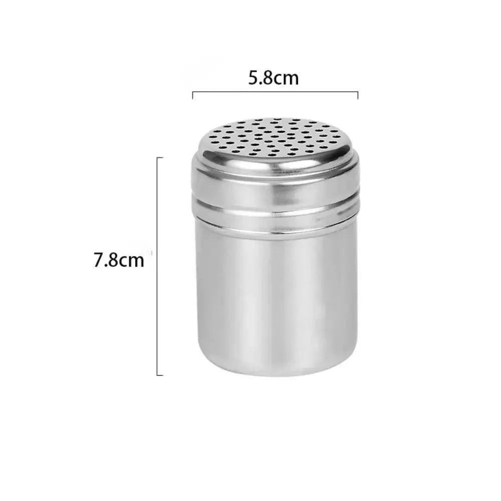 Stainless Steel Seasoning Jar With Rotating Cover Spice Shaker