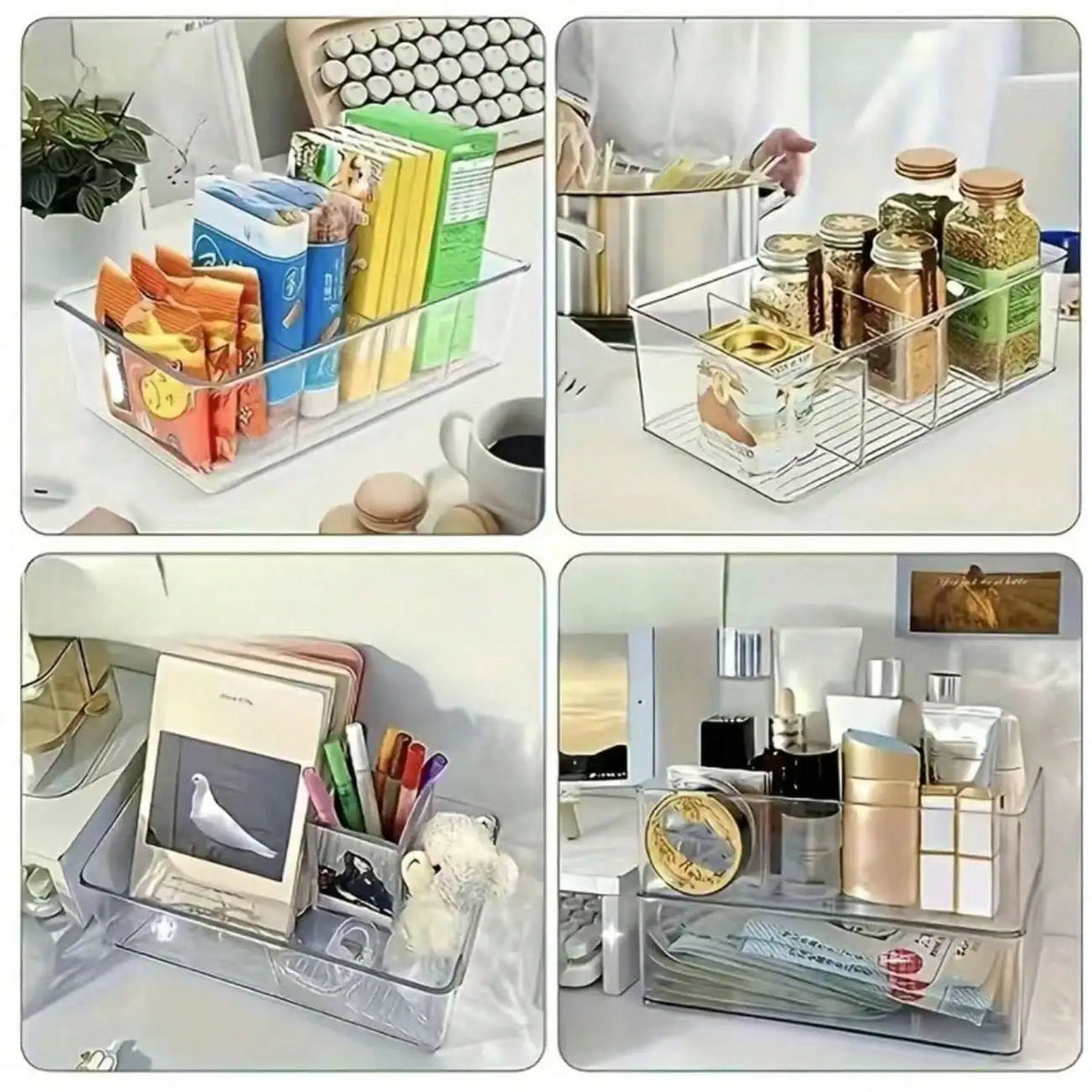 Divided Tea Bag Organizer for Pantry and Kitchen Storage