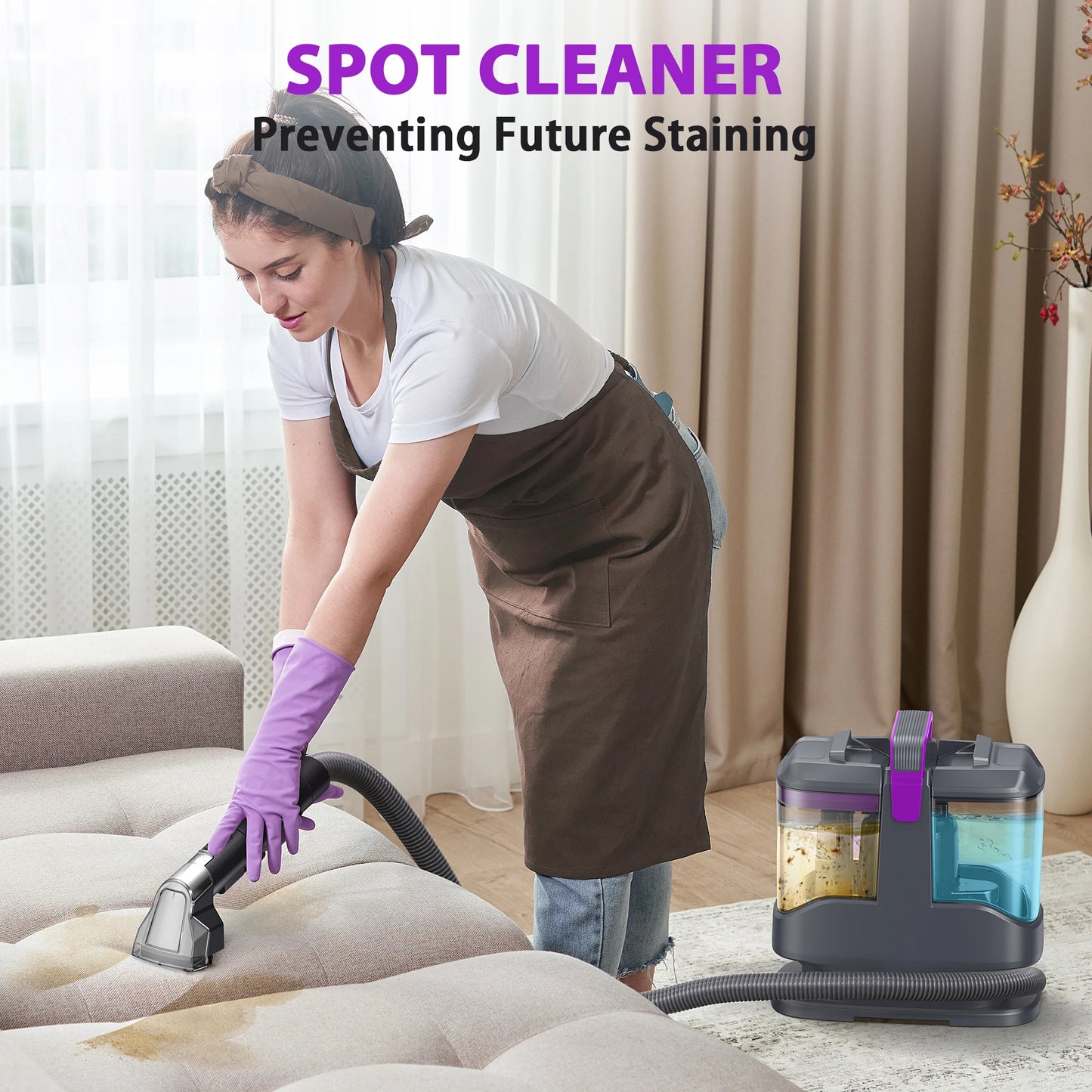 INSE C9 Spot Corded Vacuum Cleaner With Wet Sprayer For Sofa And Car