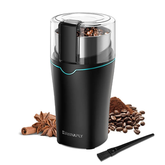 KIRAINAFLY Professional Coffee Grinder With Stainless Steel Cup