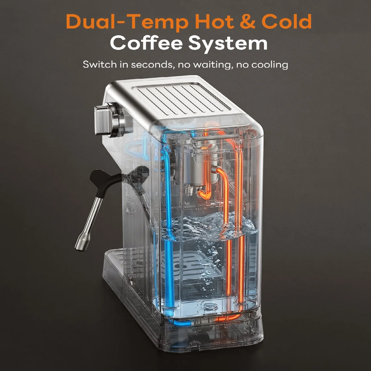 Espresso Maker With Milk Frother And Touchscreen