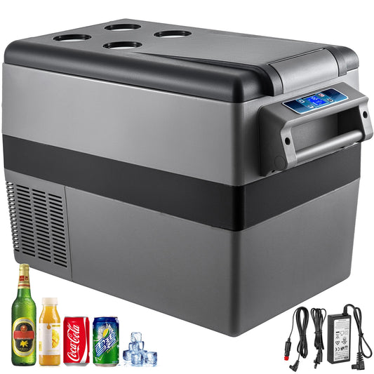 SucceBuy Car Refrigerator Portable Compressor Cooler Mini Fridge 12V DC