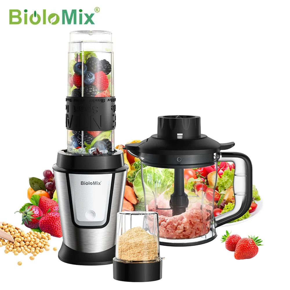 Biolomix 700W All-In-One Food Processor Juicer Blender