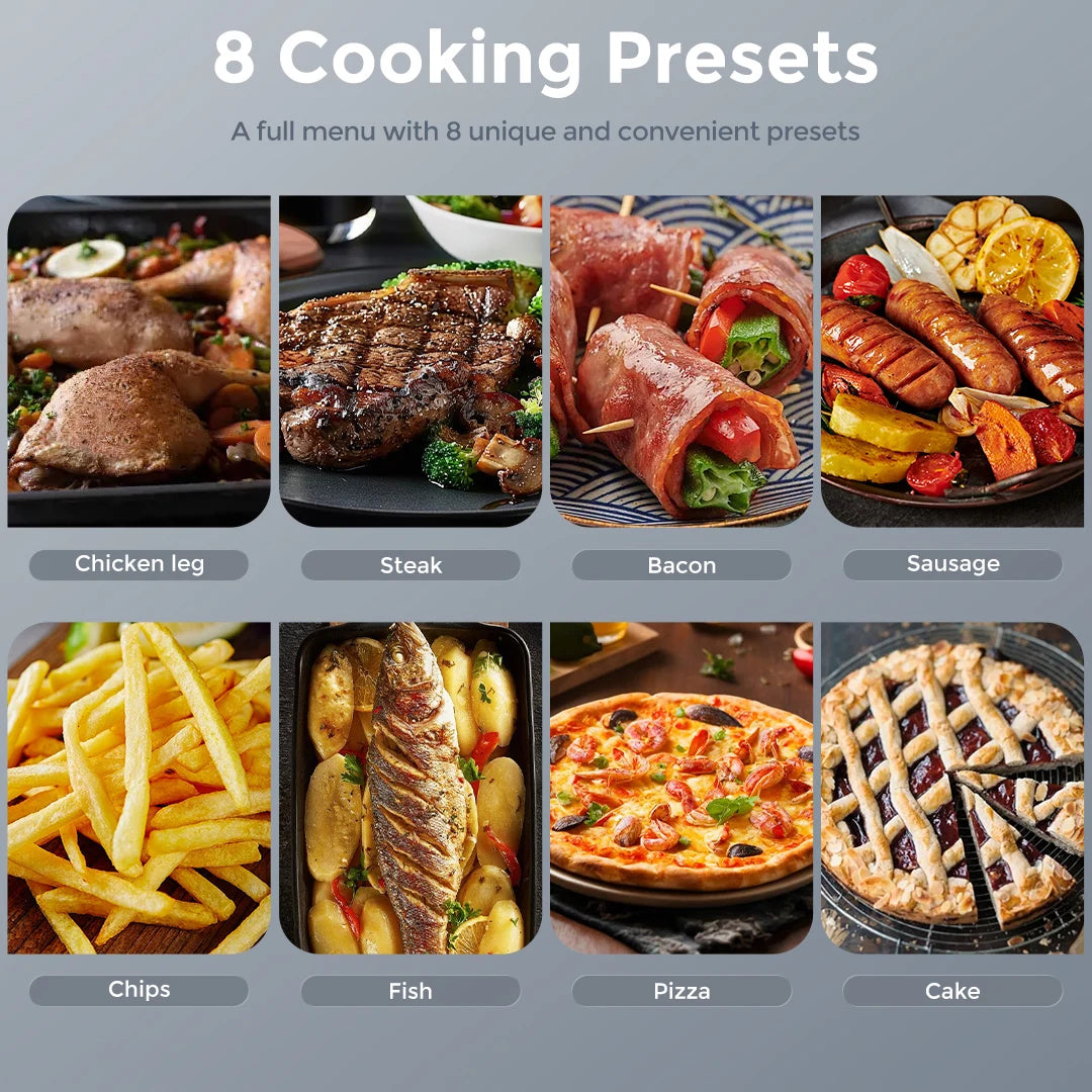 SEJOY 8-In-1 Air Fryer Oven Dehydrator With Keep Warm