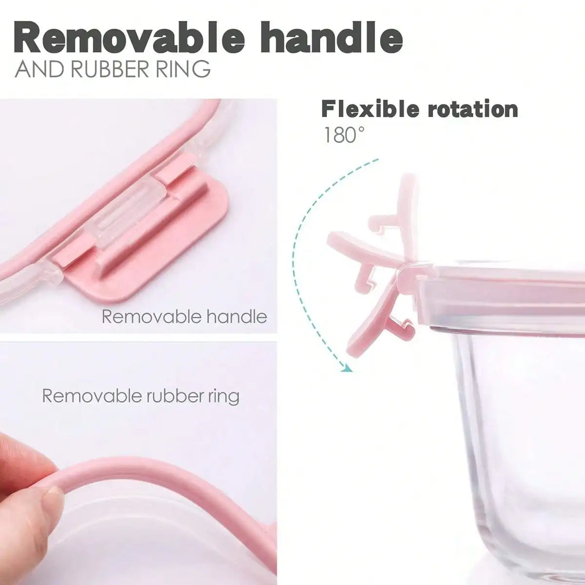 Glass Meal Prep Containers With Airtight Locking Lids