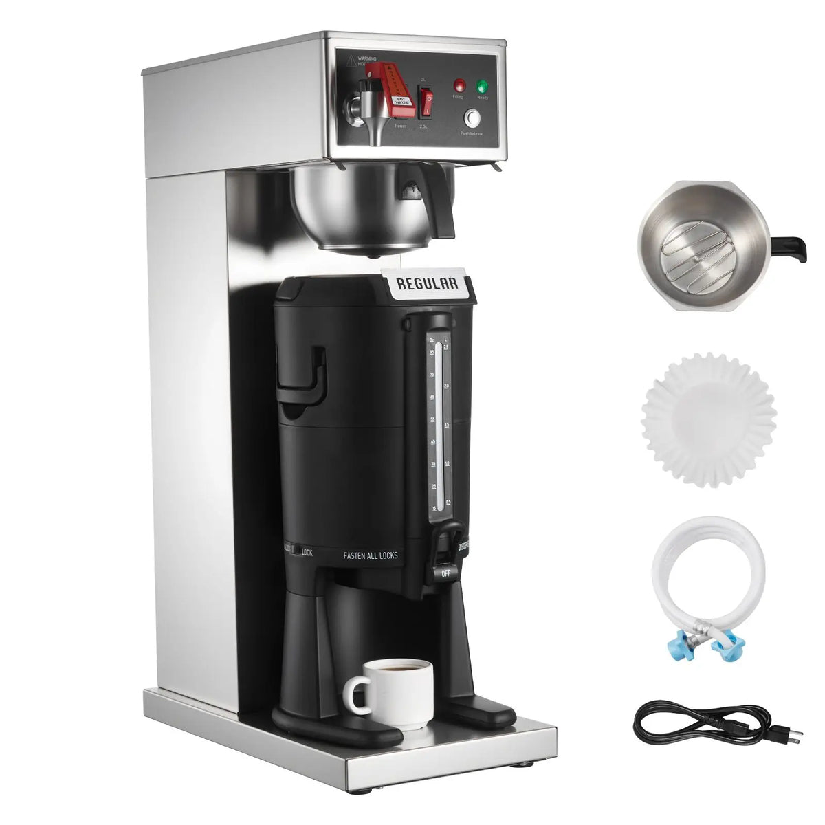 Commercial Drip Coffee Maker With Thermal Carafe And Auto Fill