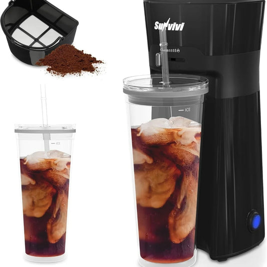 Portable Cold Brew Coffee Maker for Quick Iced Coffee