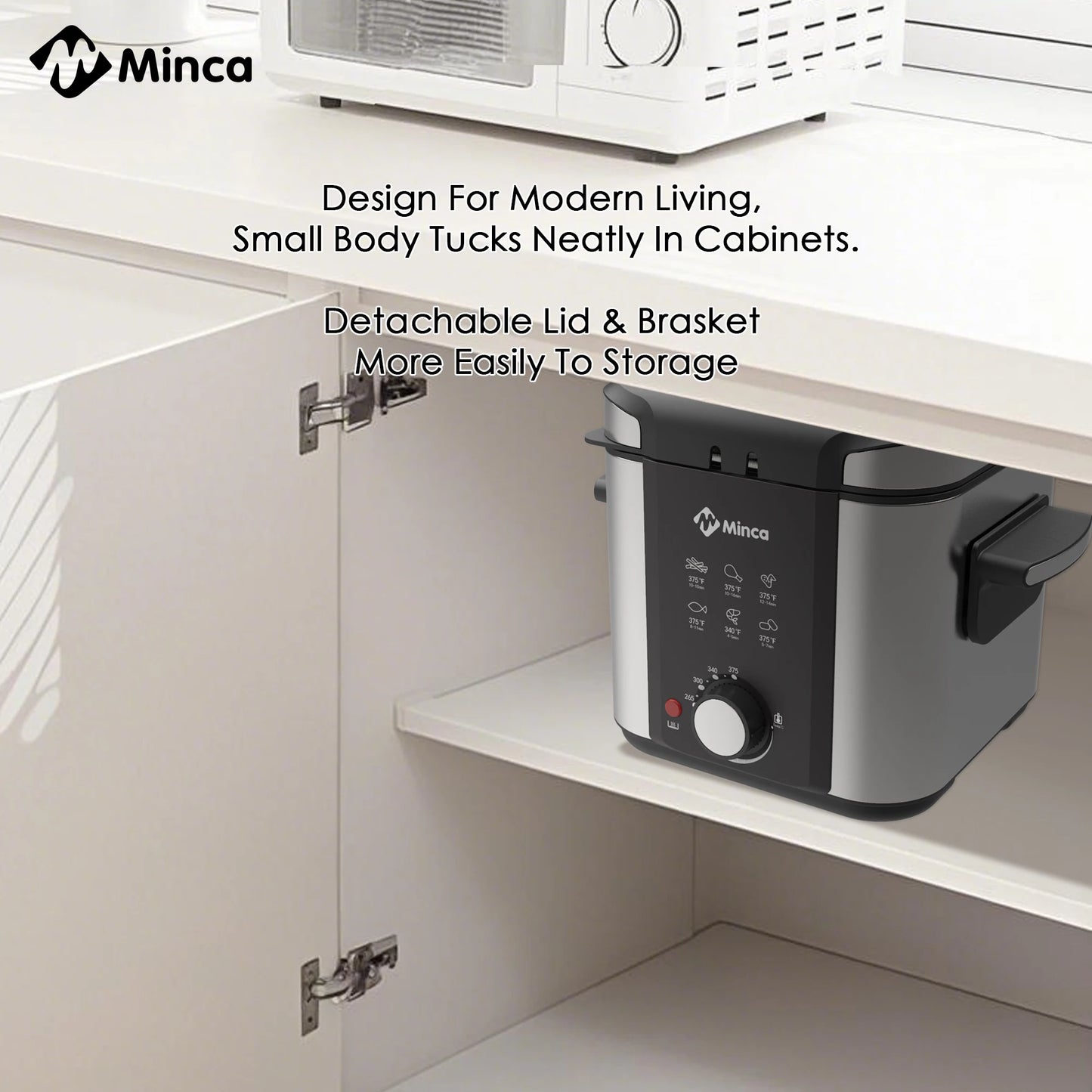 M Minca Electric Deep Fryer With Viewing Window