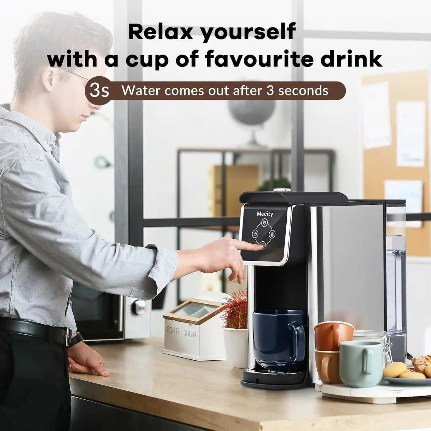 3-In-1 Single Serve Coffee Maker With K-Cup Pod Compatibility