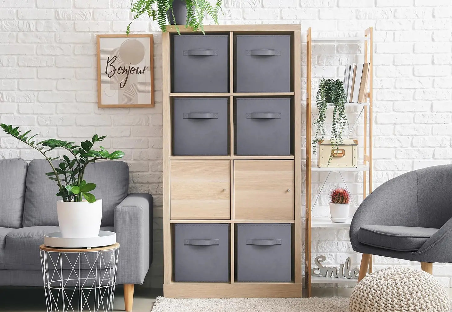 Fabric Storage Cubes Foldable Bins For Pantry And Toys