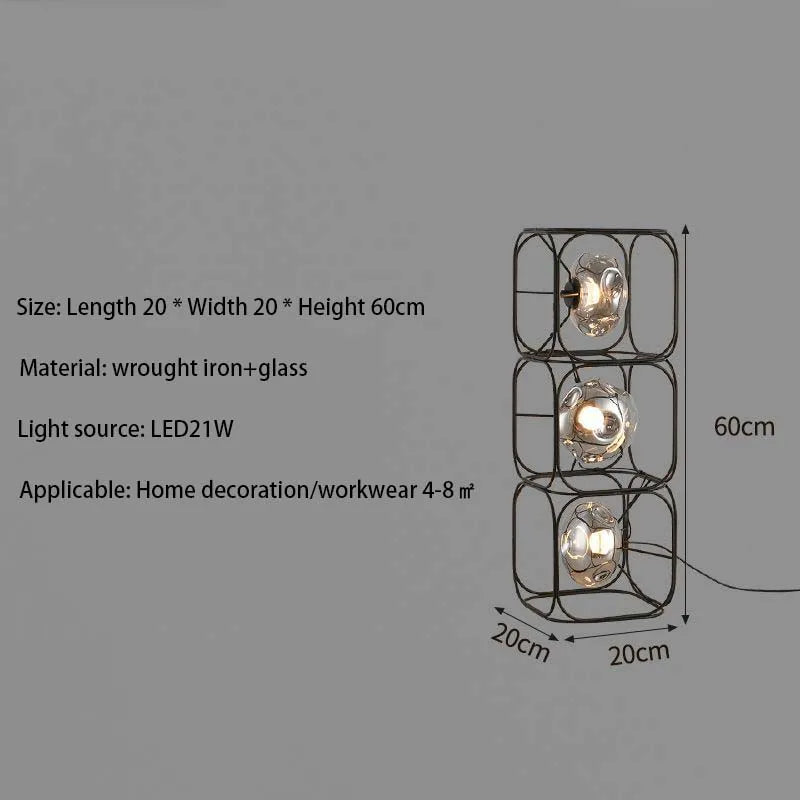 JIAYOOR LED Metal Floor Lamp Chrome Finish Modern Bauhaus Style