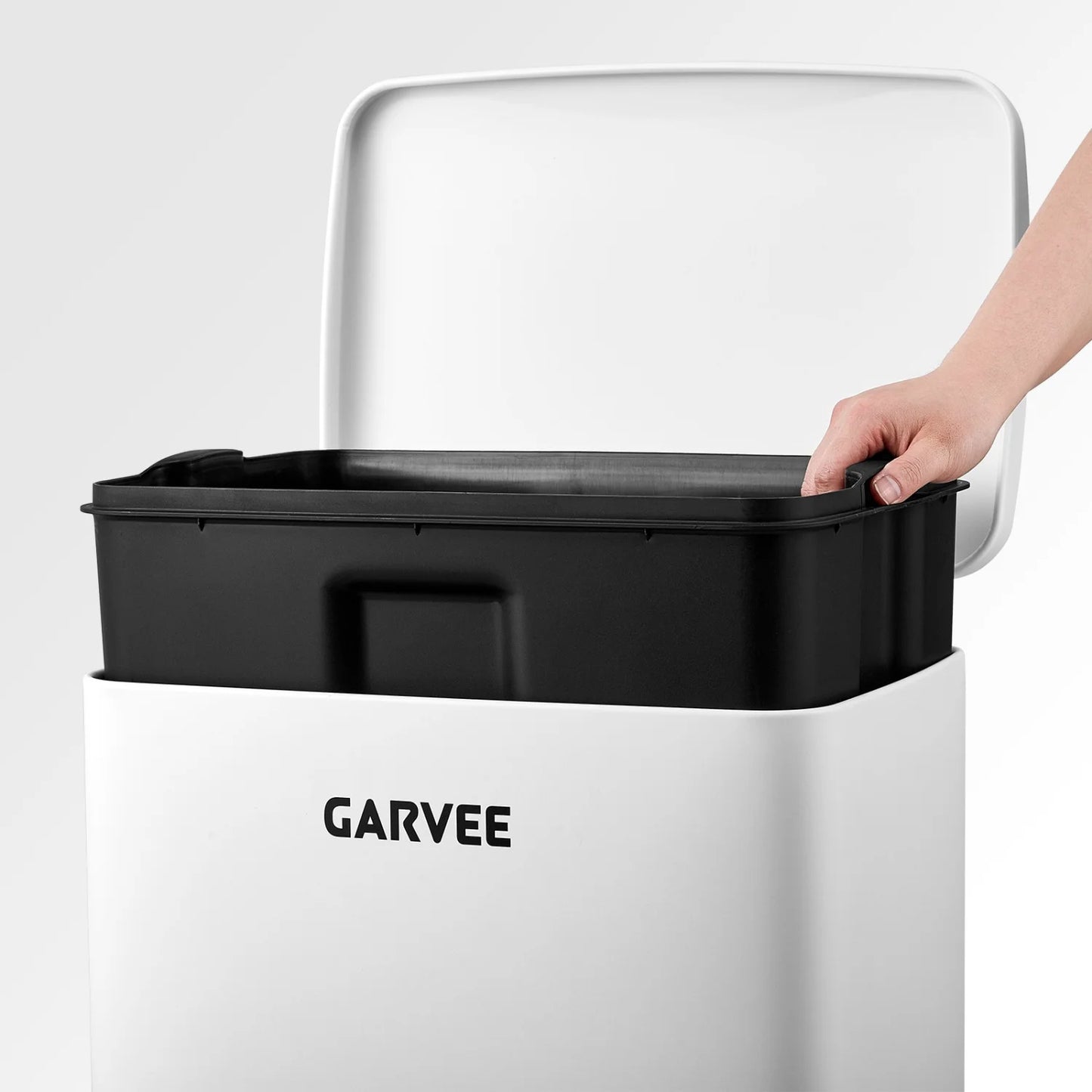 HiMISS Step On Kitchen Trash Can Stainless Steel With Soft Close Lid