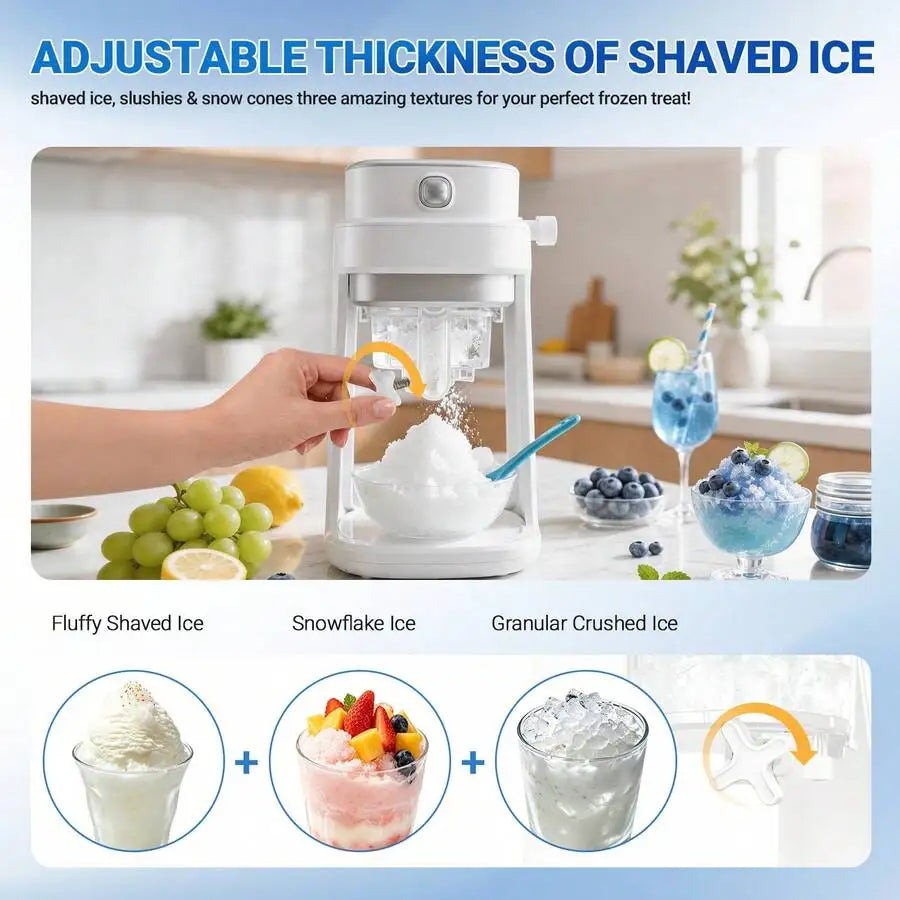 XMSJ Ice Shaver Electric For Effortless Ice Shavings