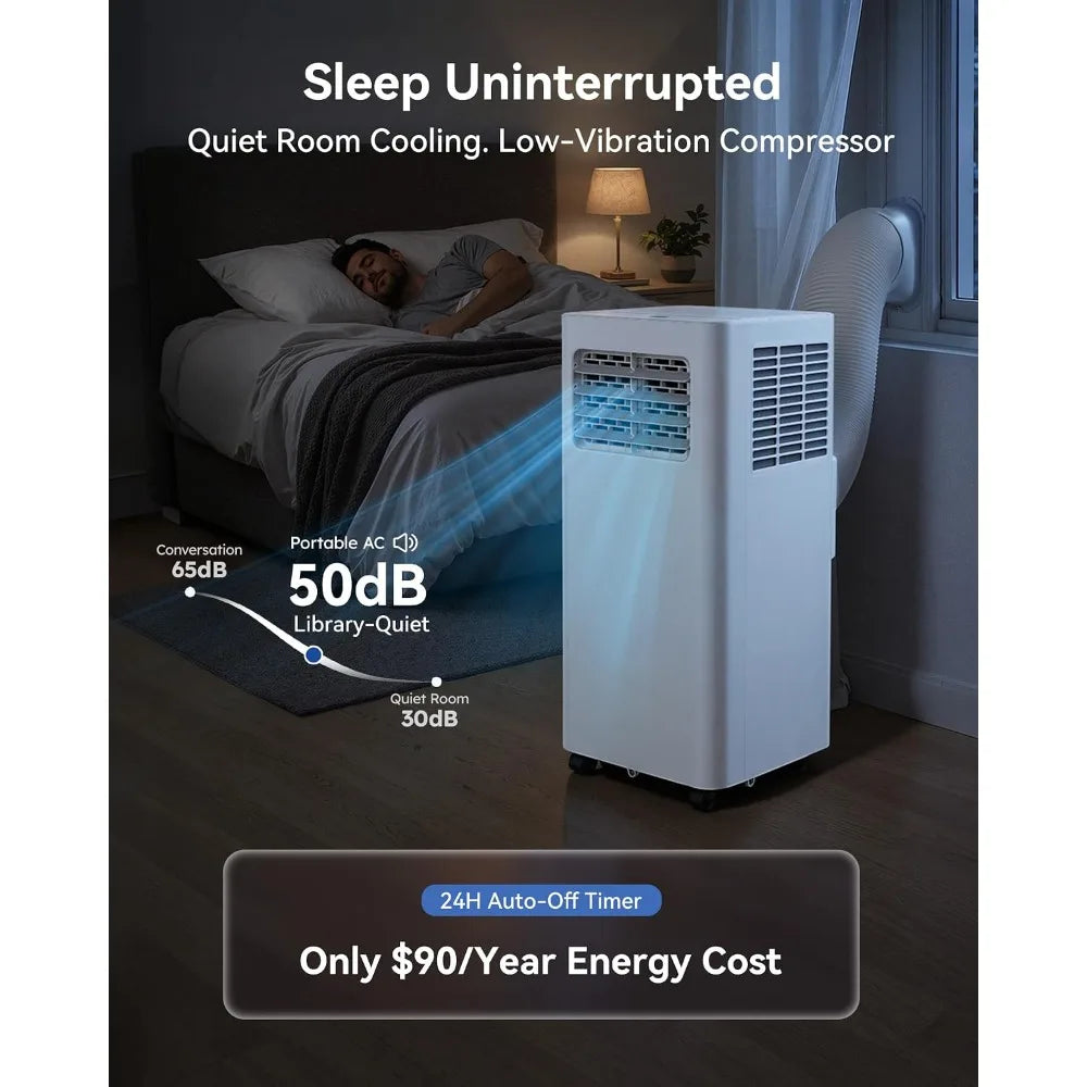 10000 BTU Portable Air Conditioner Dehumidifier For 450 Sq Ft