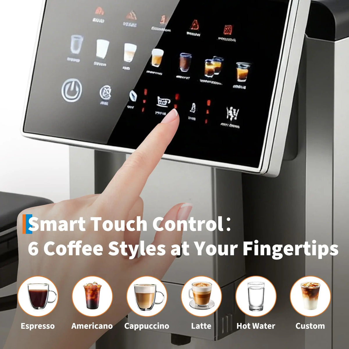 Adoolla Automatic Espresso Machine With Milk Frother