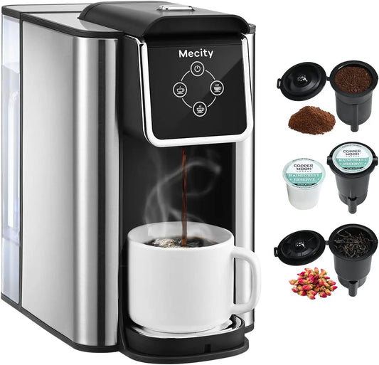 3-In-1 Single Serve Coffee Maker With K-Cup Pod Compatibility