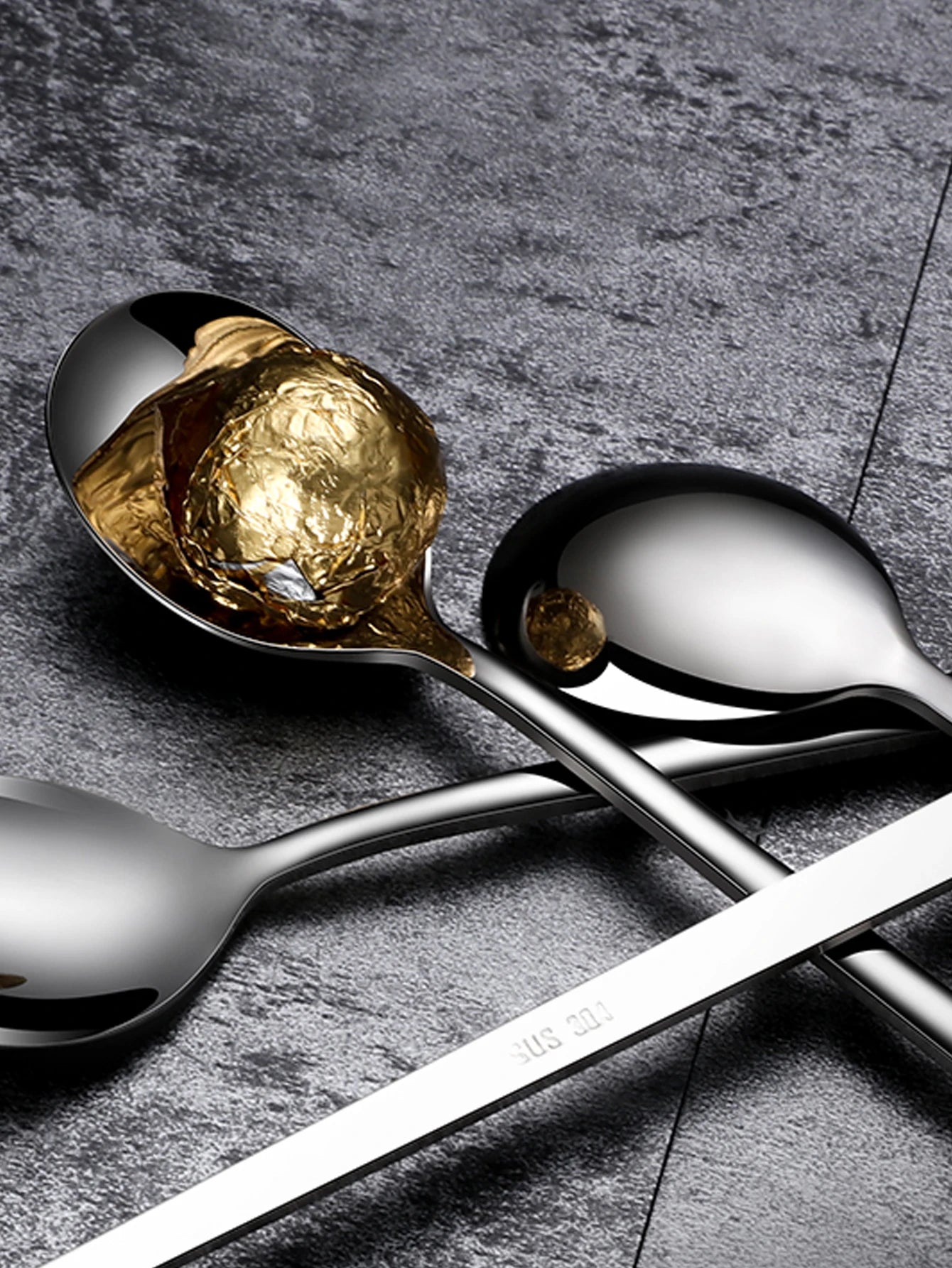 Stainless Steel Ice Cream Spoons Long Handle 5 Pack