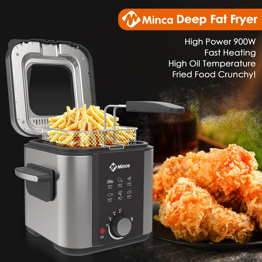 M Minca Electric Deep Fryer With Viewing Window