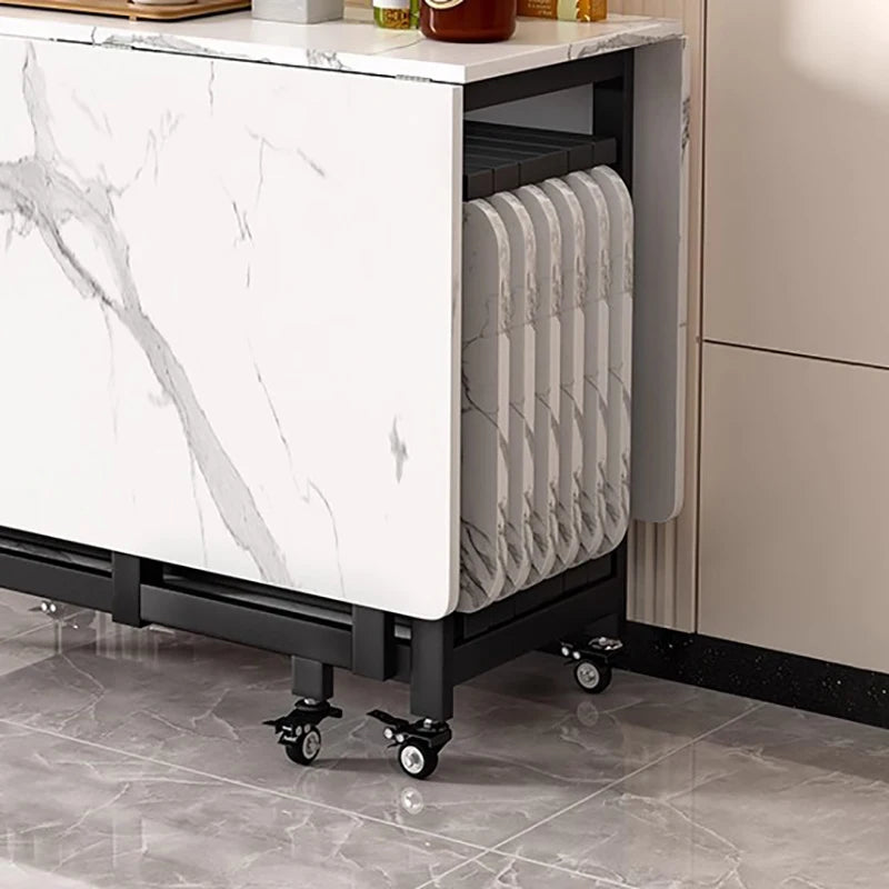 XMSJ Italian Luxury Folding Dining Table Modern Design