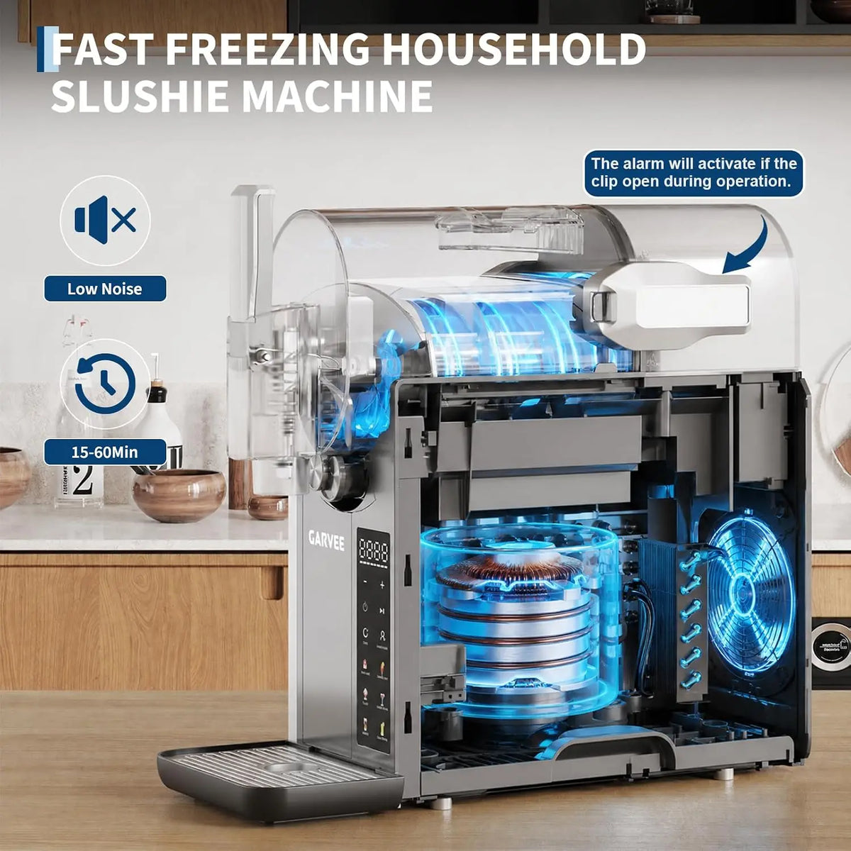 No Ice Needed Slushie Machine for Home Frozen Drinks