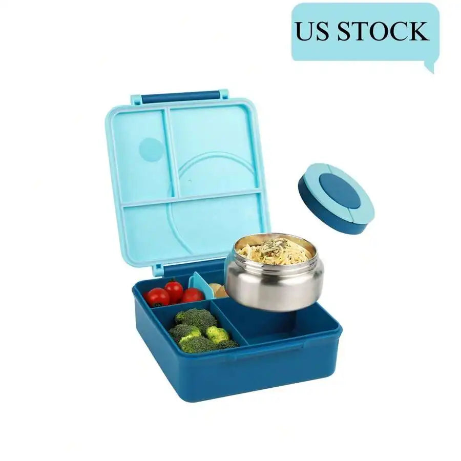 Leakproof Bento Lunch Box With Stainless Steel Thermos Jar