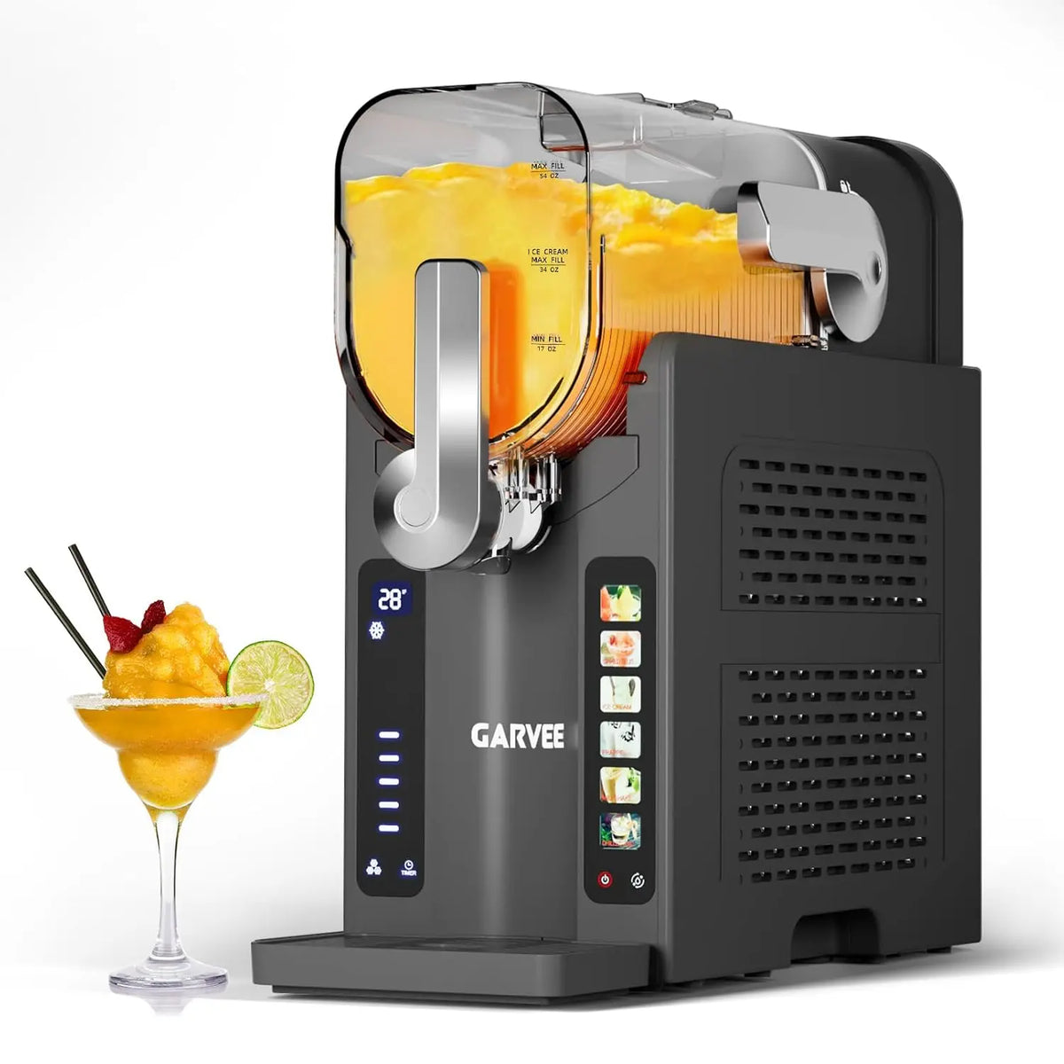 Acekool No Ice Slushie Maker With Quiet Compressor