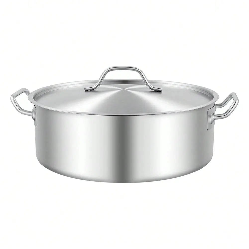 Stainless Steel Stockpot Universal Stove Compatible Cooking Pot