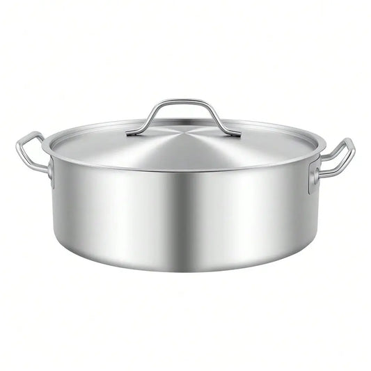 Stainless Steel Stockpot Universal Stove Compatible Cooking Pot