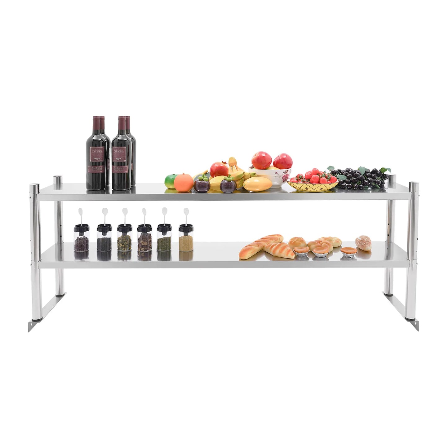Stainless Steel Heavy Duty 2 Tier Shelving Unit