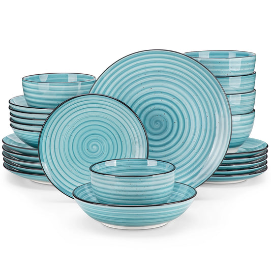 MALACASA Ceramic Dinnerware Set