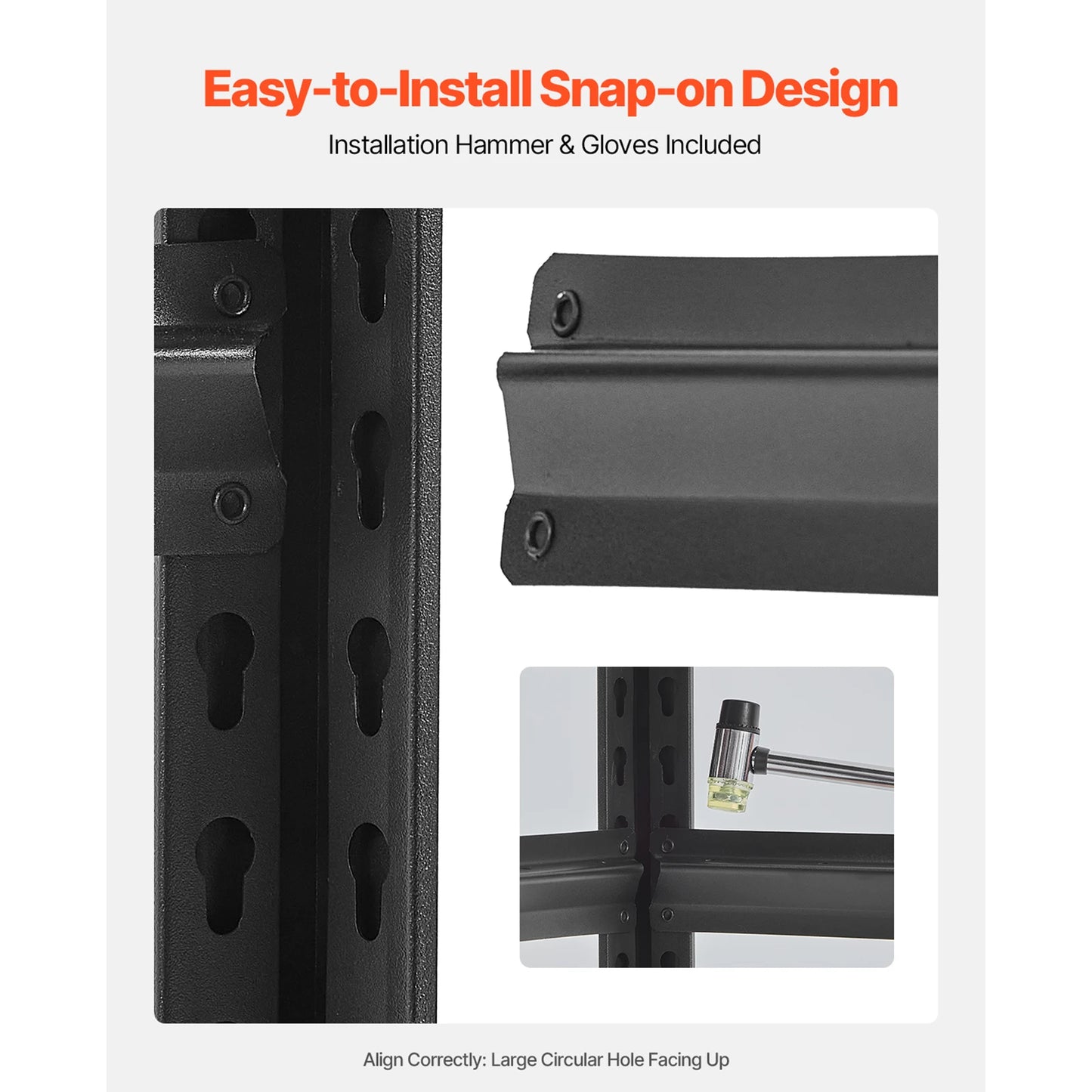 SucceBuy 5-Tier Garage Storage Shelves Adjustable Metal Rack
