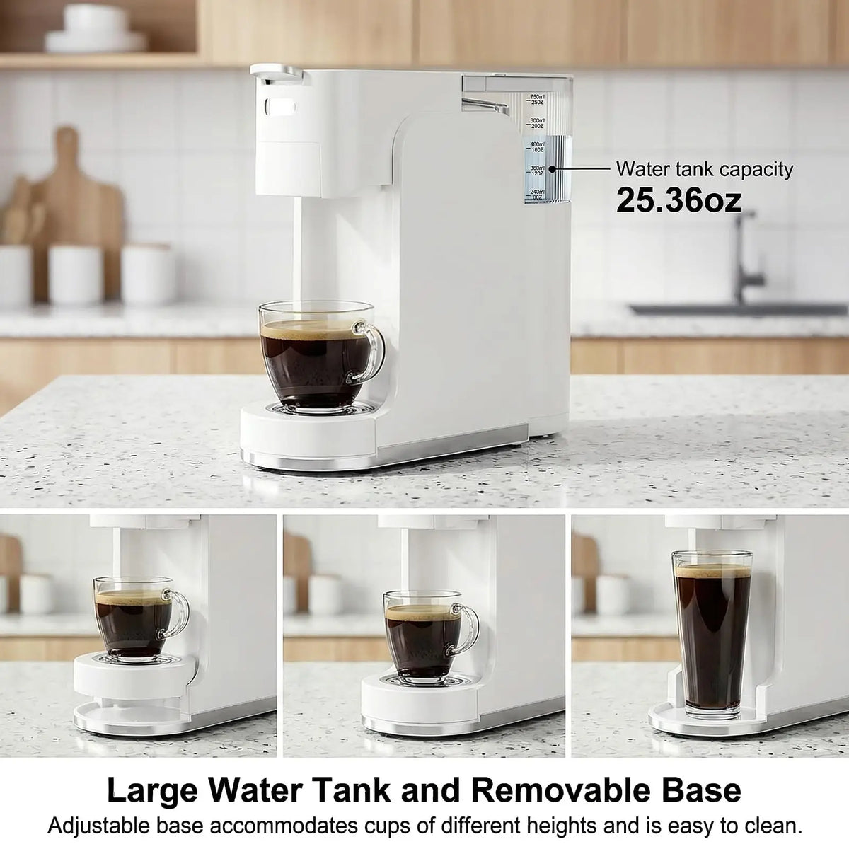 4 In 1 Single Serve Hot And Iced 20 Bar Espresso Coffee Maker