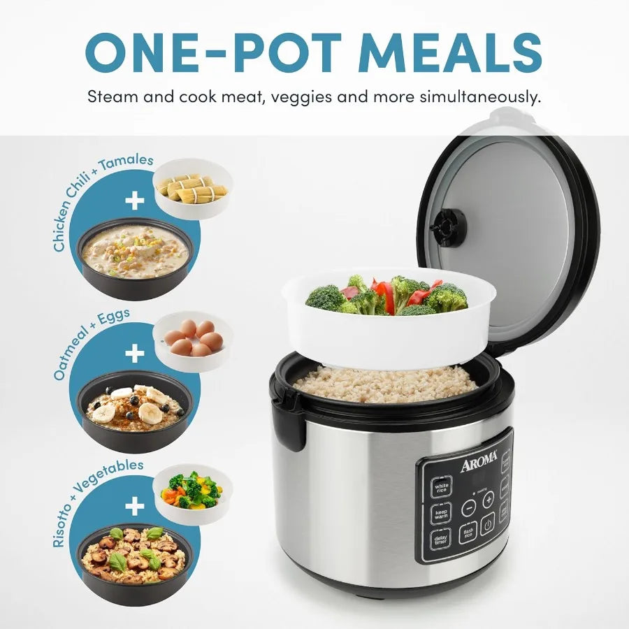 Abay Digital Rice Cooker With Steam And Slow Cooking