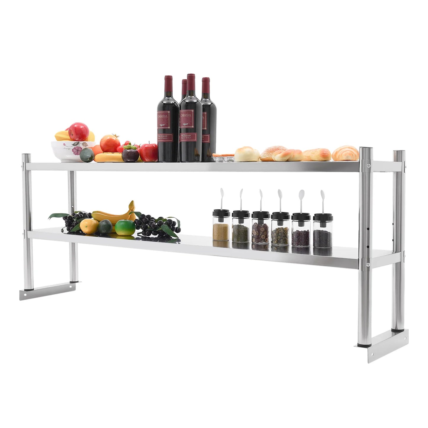 Stainless Steel Heavy Duty 2 Tier Shelving Unit