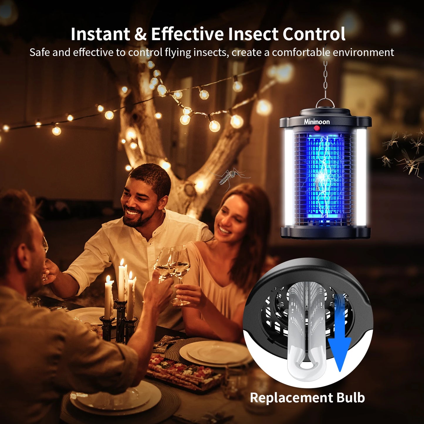 Bug Zapper Outdoor Mosquito And Insect Trap With LEDs