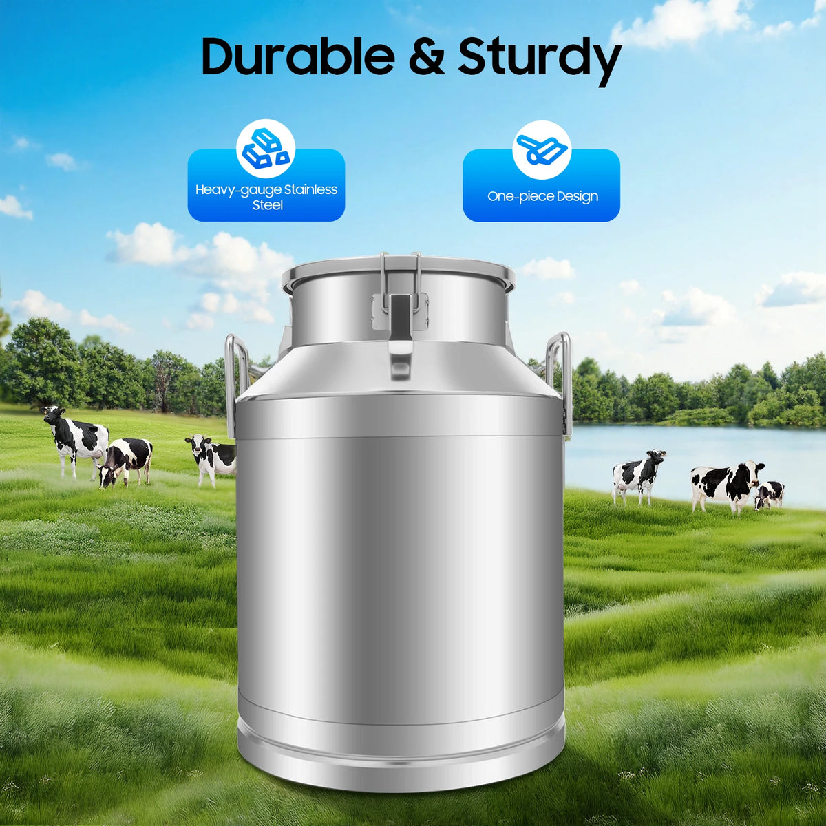 Bymaocar Stainless Steel Food Storage Canister With Locking Lids