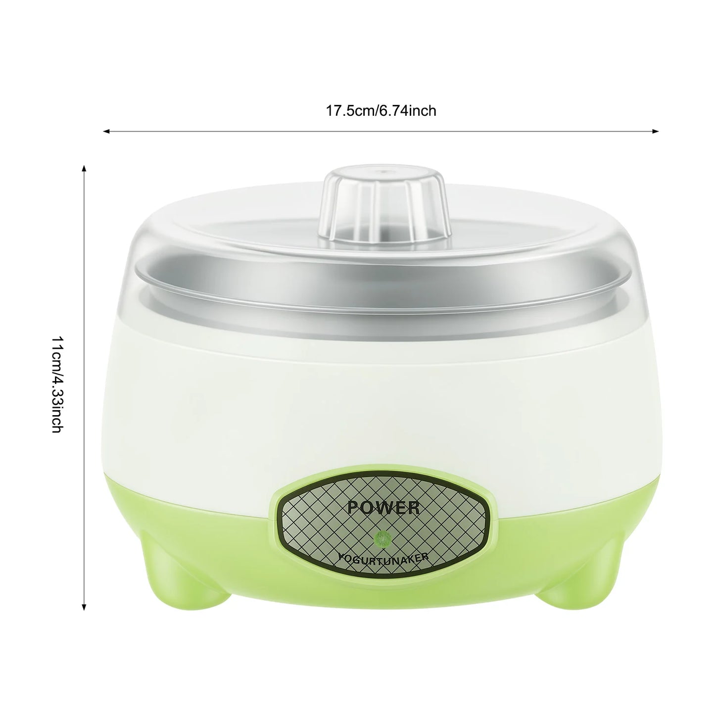 Yogurt Maker 15W Auto Temperature Control Stainless Steel Inner Pot