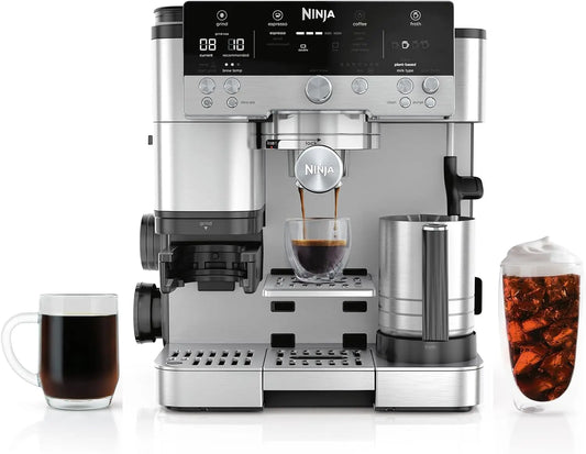 Luxe Café Premier 3-In-1 Espresso Machine With Built-In Grinder