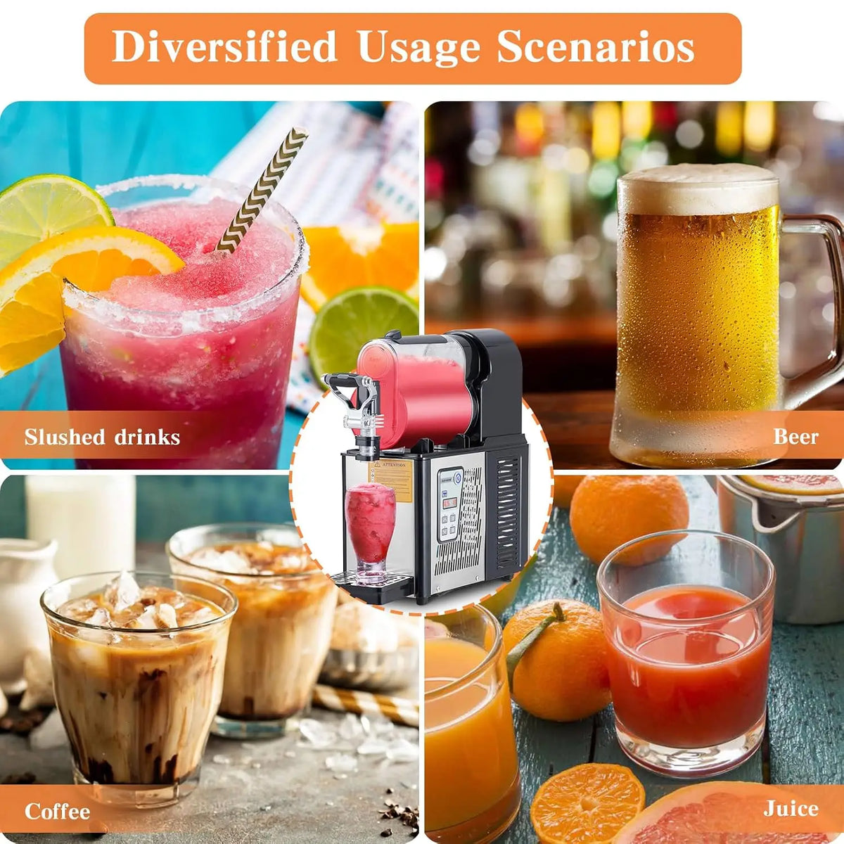 Commercial Slushie and Soft Serve Ice Cream Machine