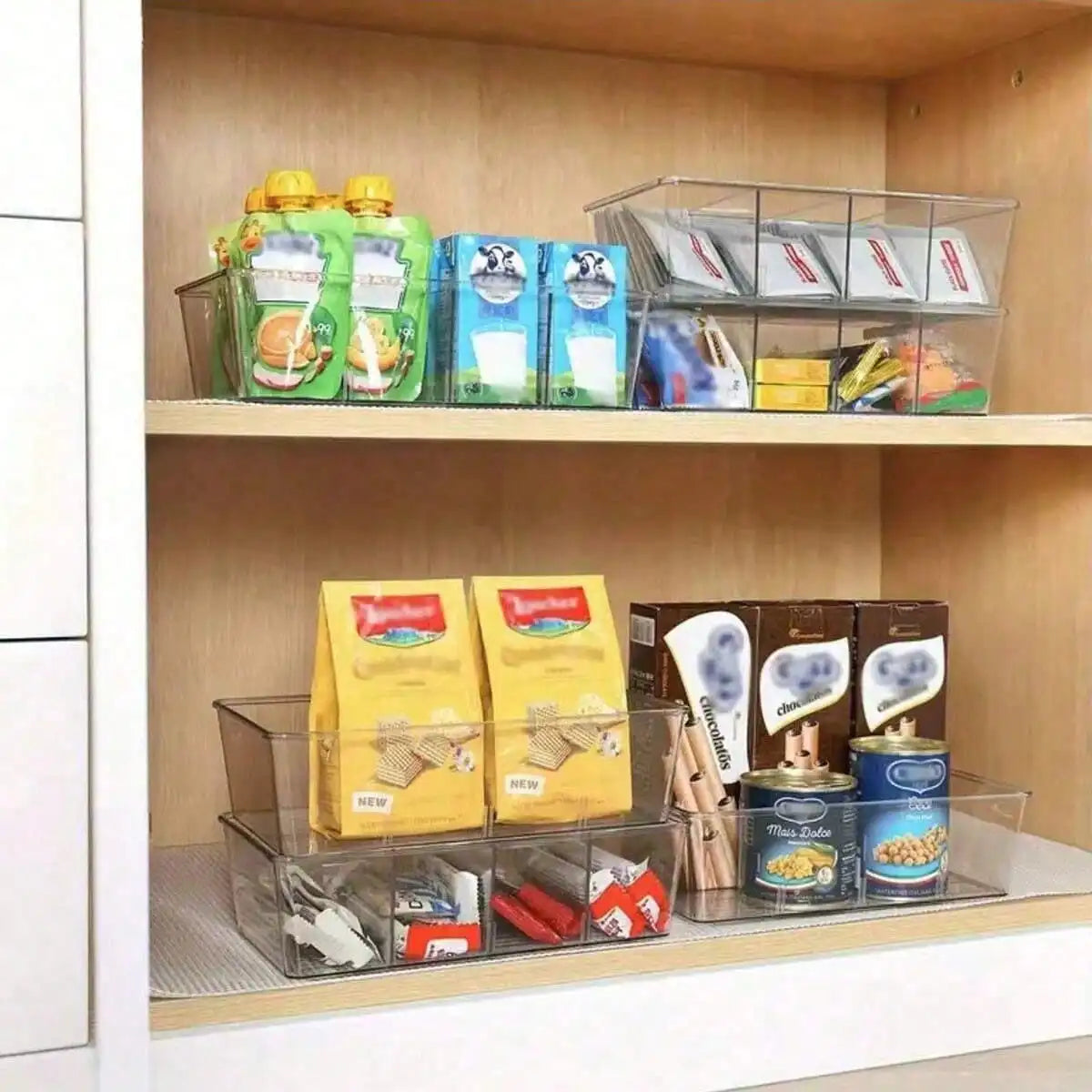 Divided Tea Bag Organizer for Pantry and Kitchen Storage