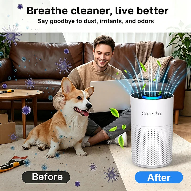 ZQA-4000C Air Purifier AH14 True HEPA 3in1 for Large Rooms