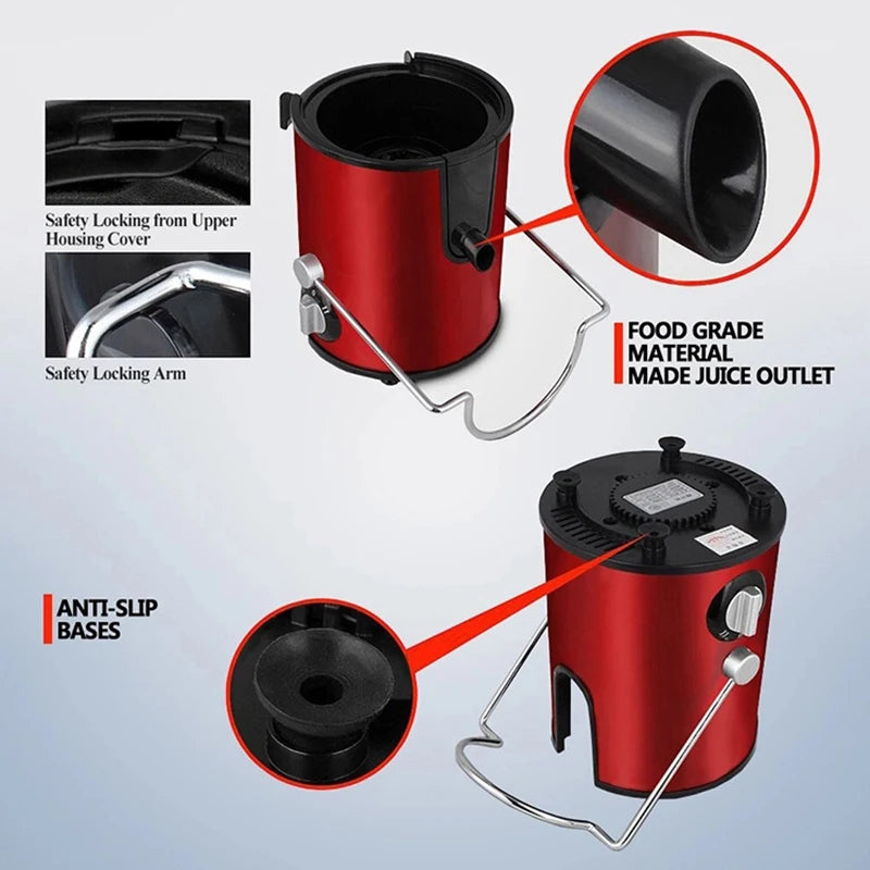 BarraDent Wide Mouth Juicer Automatic Pulp Ejection